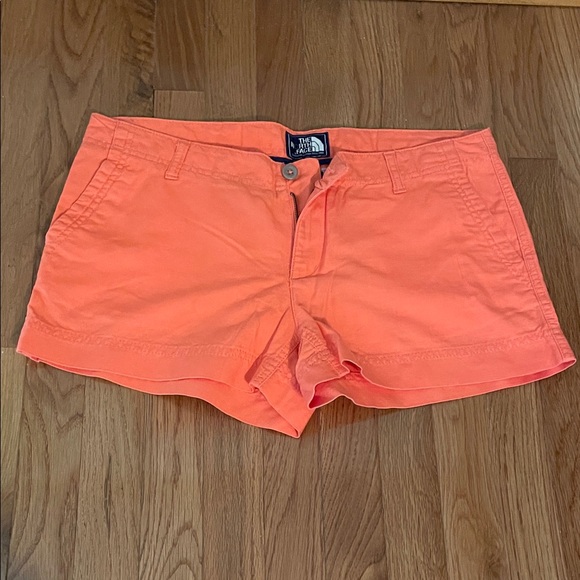 The North Face Women's Vibrant Orange Shorts - Picture 1 of 8